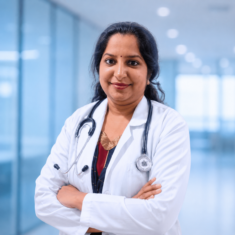 Portrait of Dr. Kanjula Sirisha Mahi, Obst & Gynec specialist at Wellness Hospitals